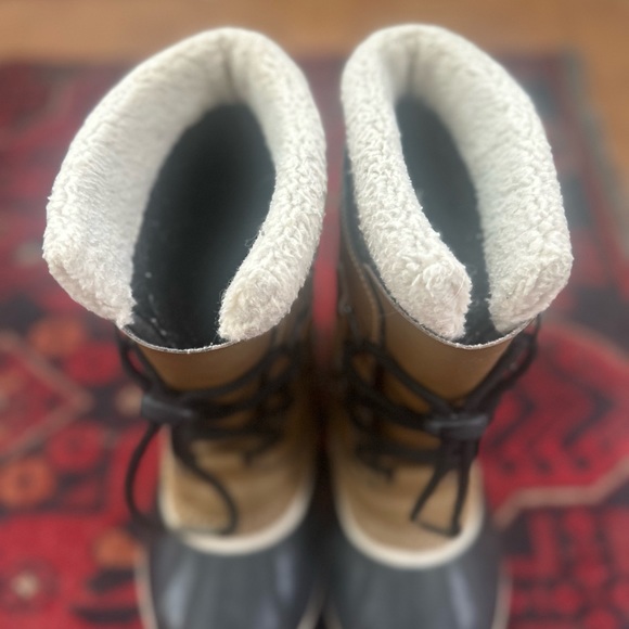 SOREL Yoot Pac Kids / Insulated Waterproof Snow Boots Tan - Picture 4 of 8